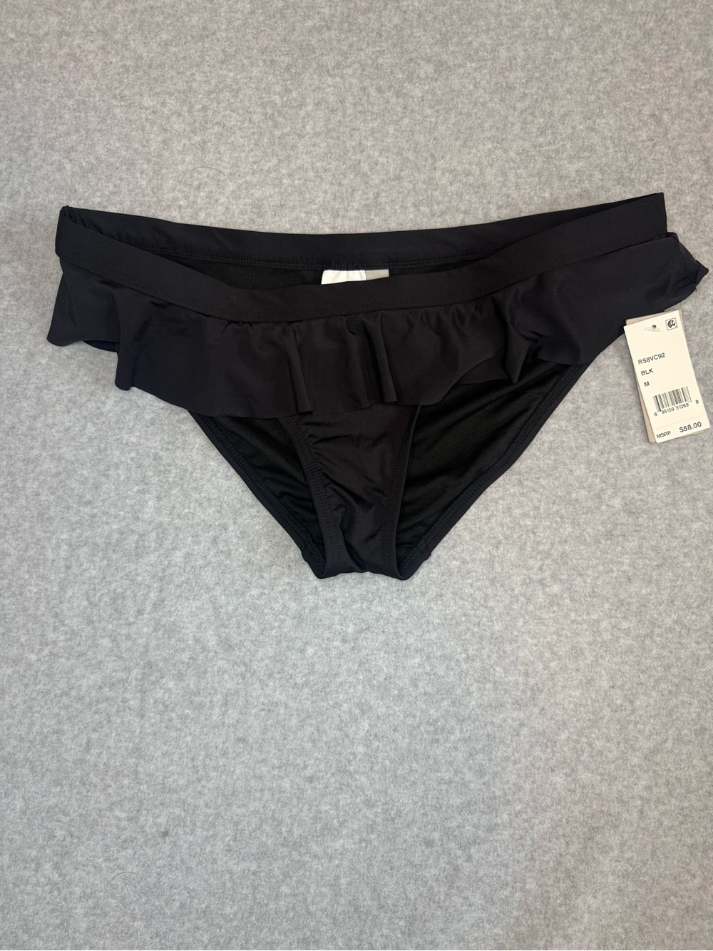 Kenneth Cole Reaction Black Ruffle Bikini Set - Picture 6 of 9